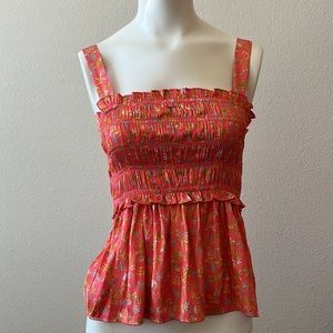 J. Crew silk like peplum tank. Never worn.